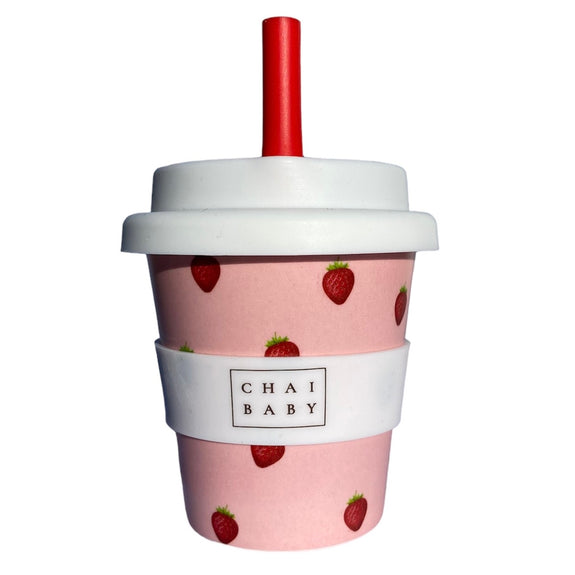 Strawberries & Cream Babychino cup
