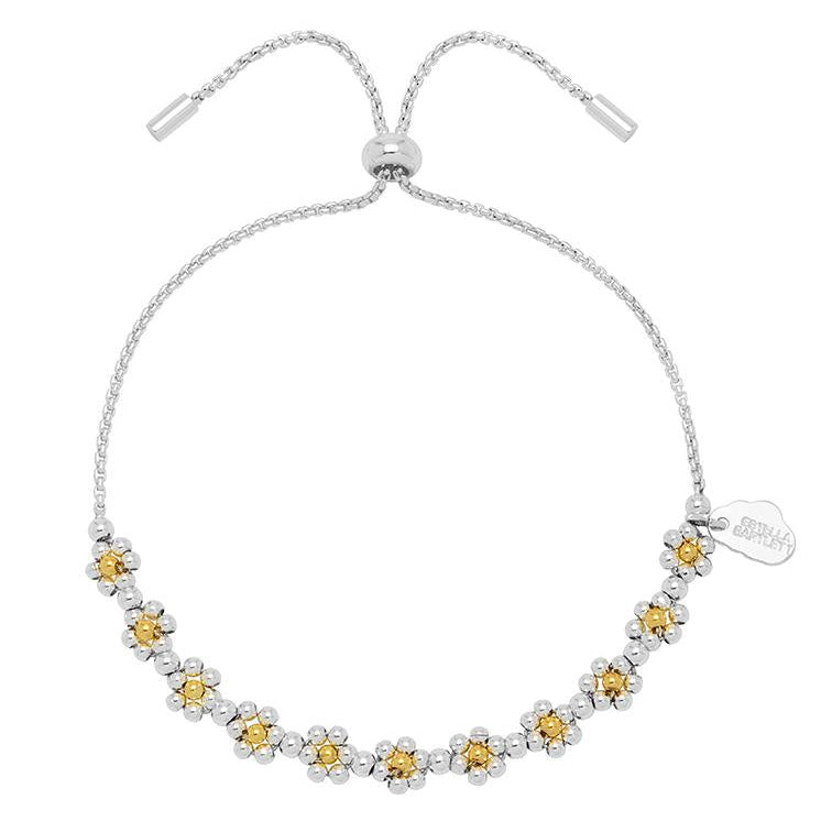 Necklace with yellow and clear gemstones on a white background