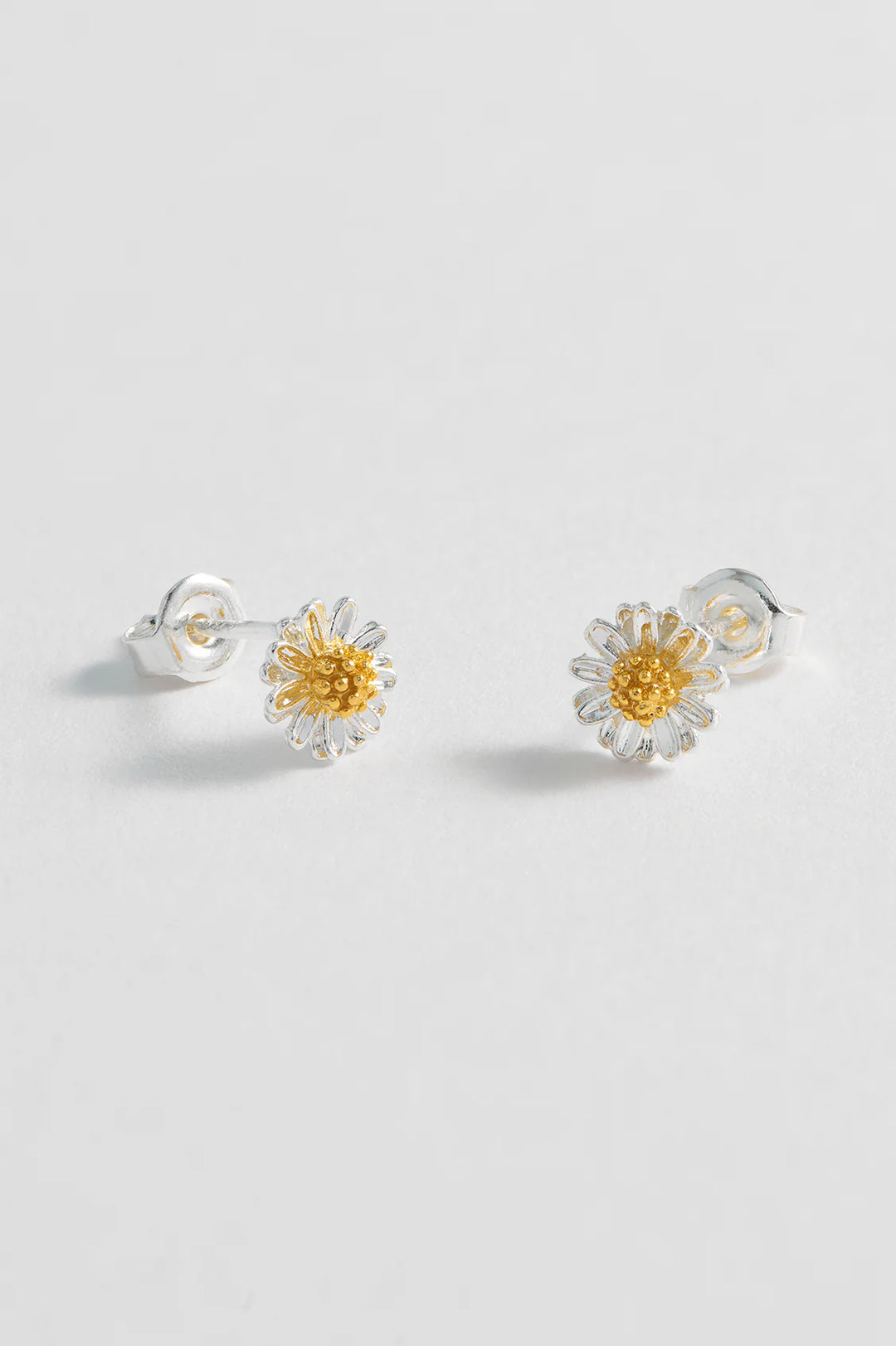 Mini Wildflower Earrings - Silver Plated