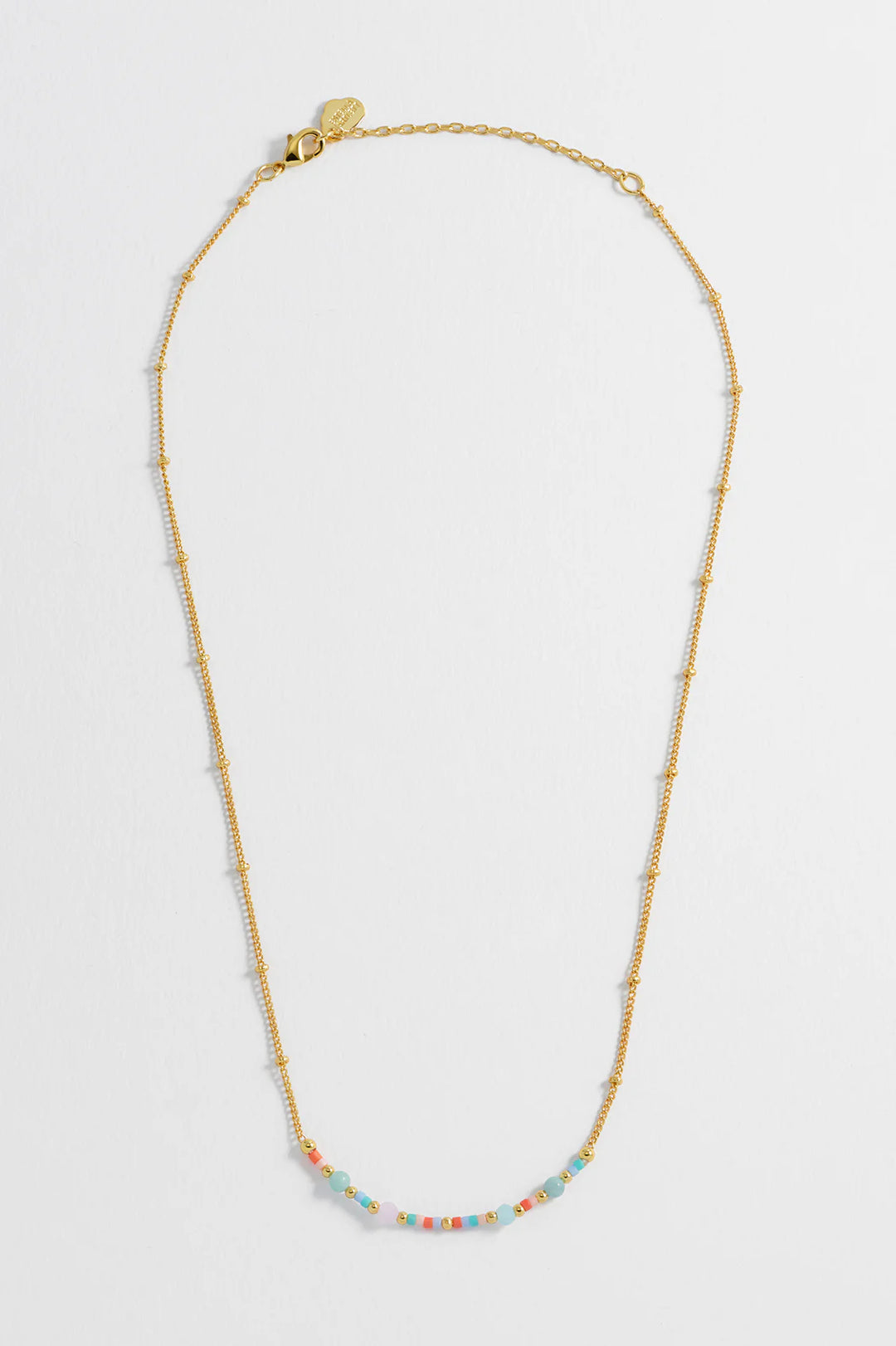 Mini Mixed Beaded Chain Necklace