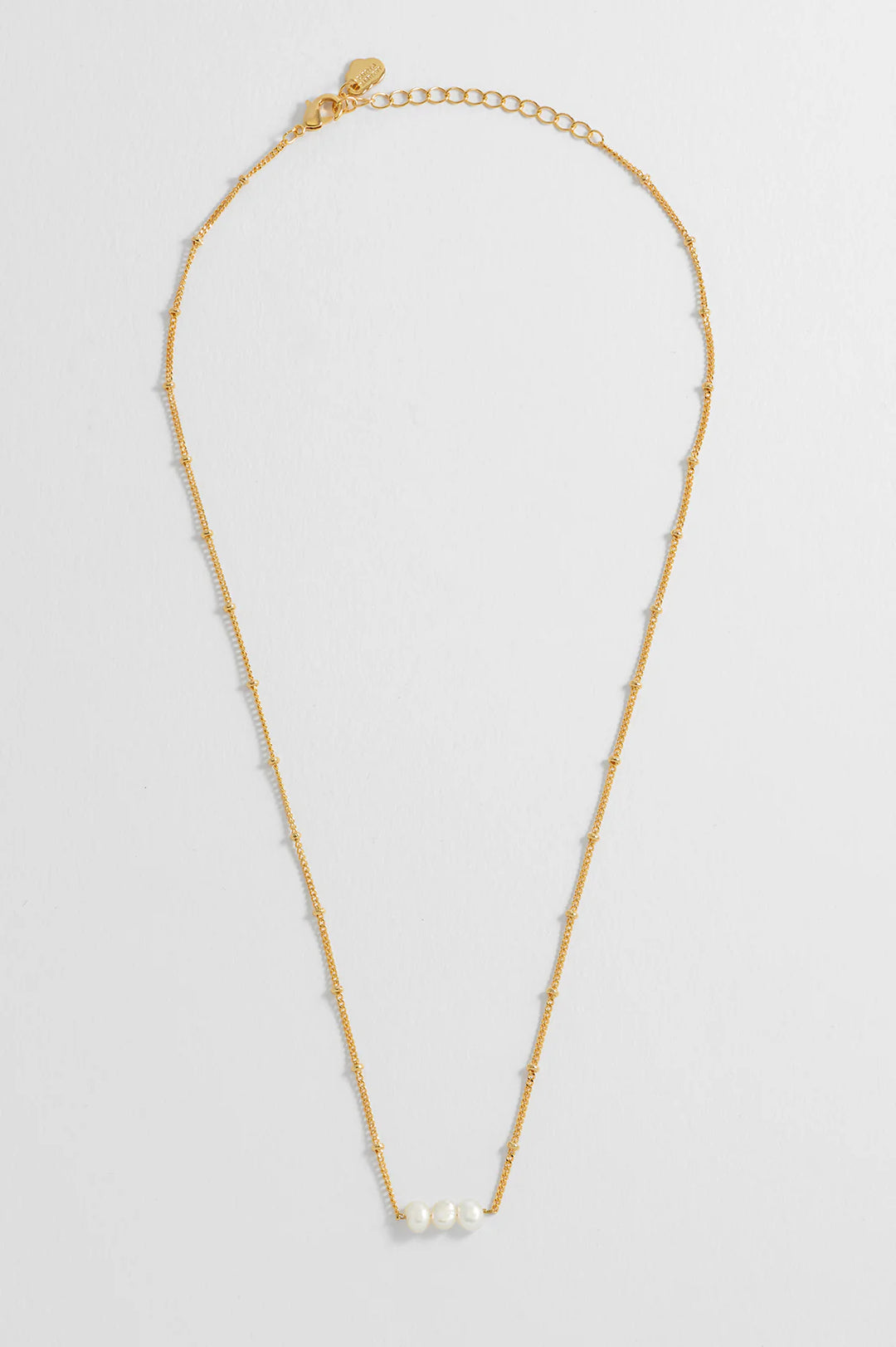 Beaded Chain And Pearl Necklace