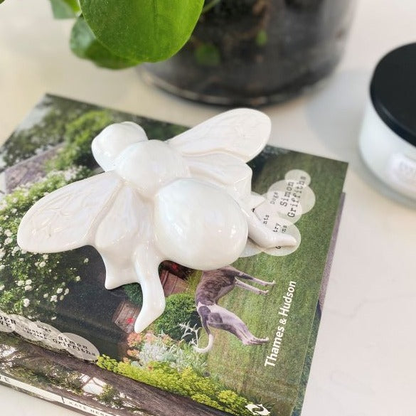 Ivory House ceramic bumble bee available from www.thecollectivenz.com