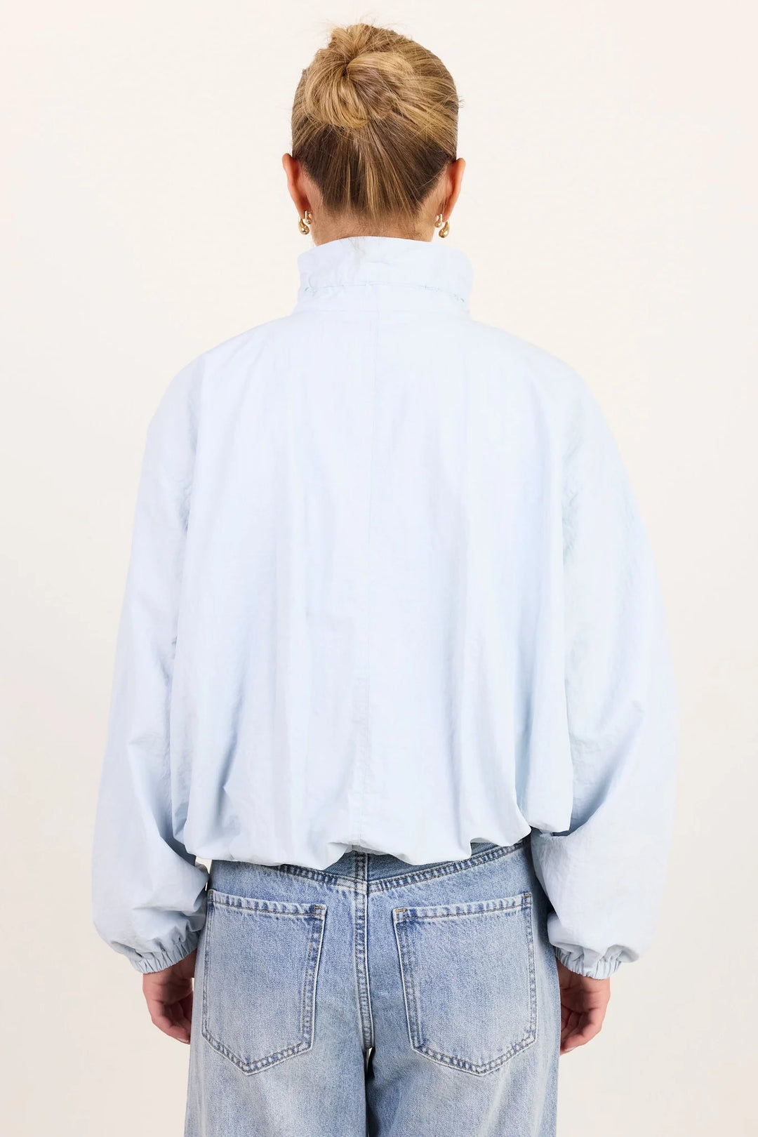 Element Ice Blue Funnel Neck Bomber Jacket | Stories Be Told