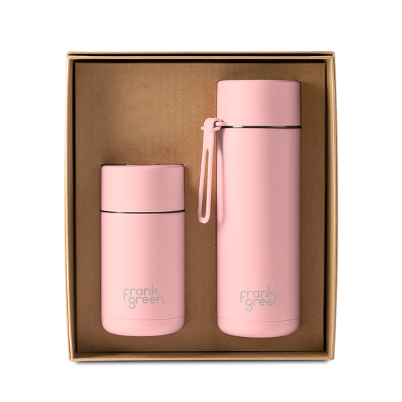 Small Essentials Gift Set - Hinge Blushed 12oz Cup & 20oz SSC Reusable Bottle / Blush