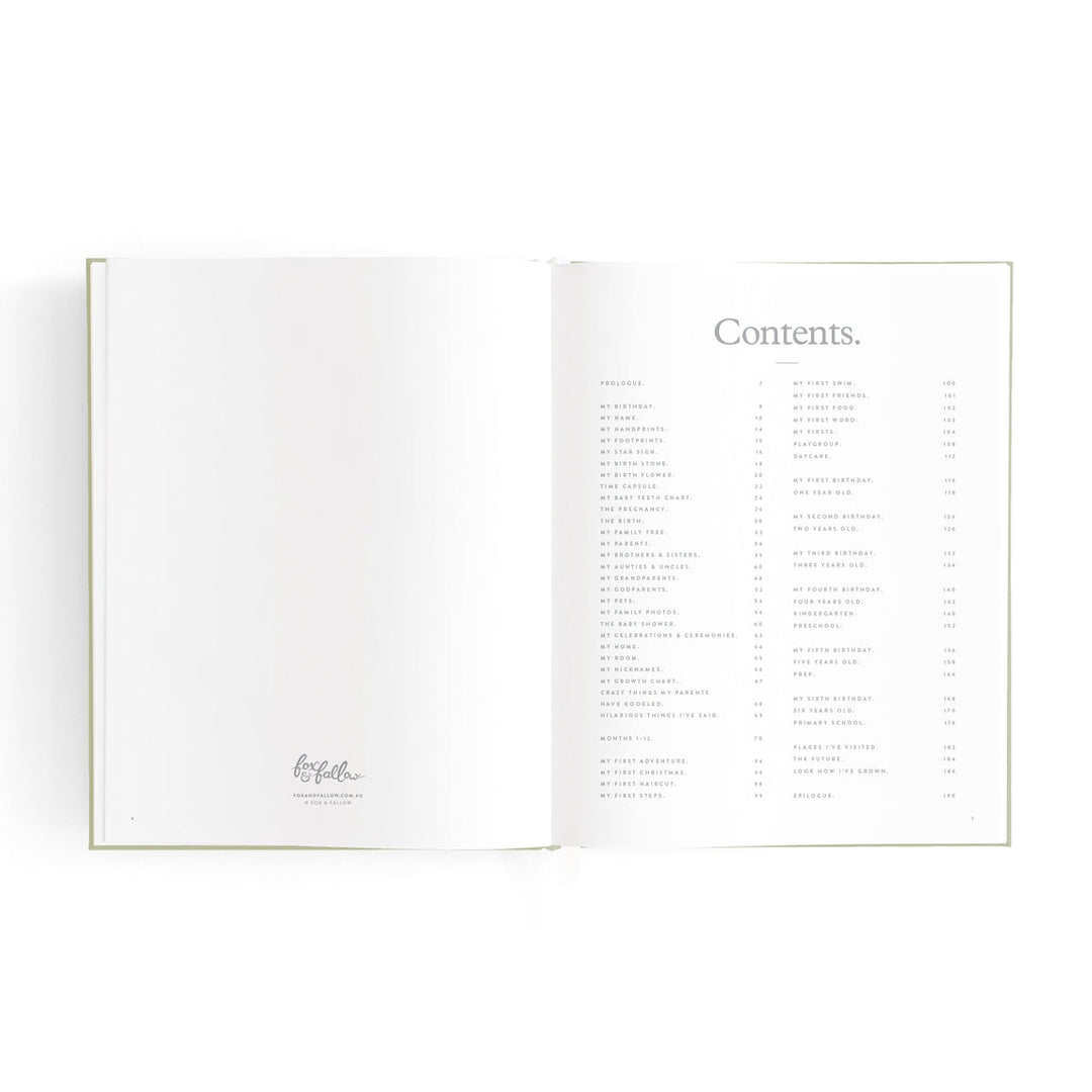 Mini Baby Book - Oatmeal