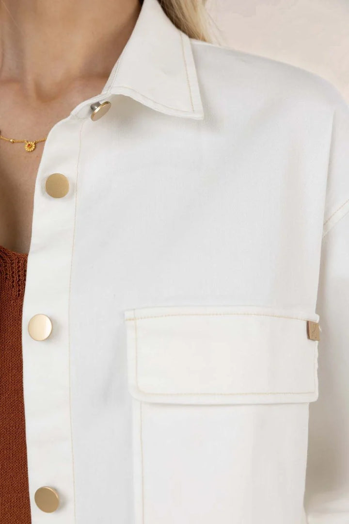 Ivy Denim Jacket Ivory | Humidity