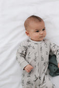 Burrow & Be Grey Burrowers sleepsuit available from www.thecollectivenz.com