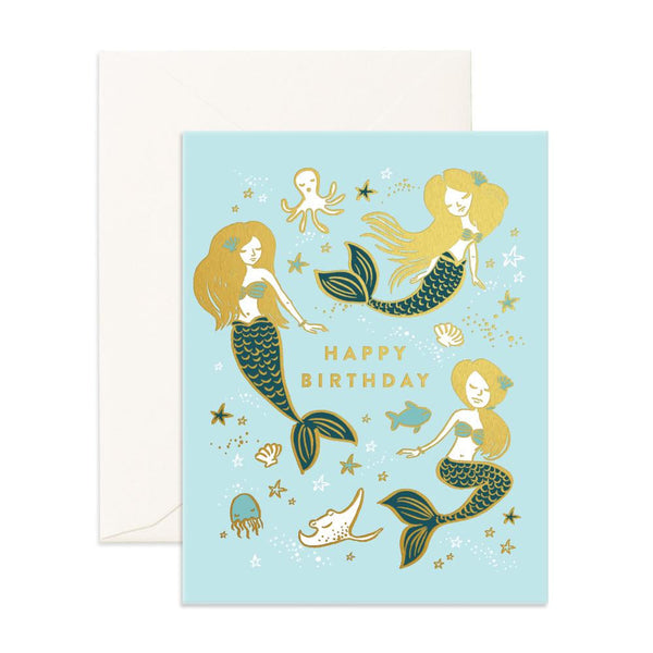 Happy Birthday - Mermaids / Card – Collective NZ