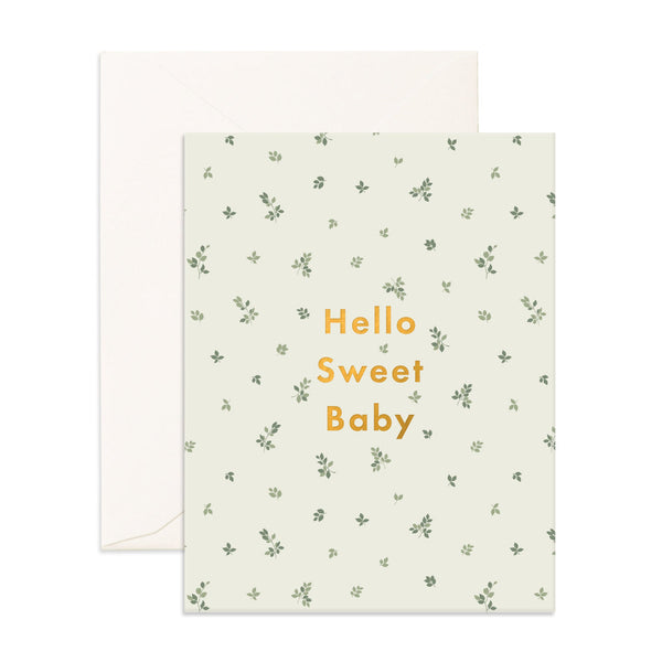 Hello Sweet Baby / Broderie - Card