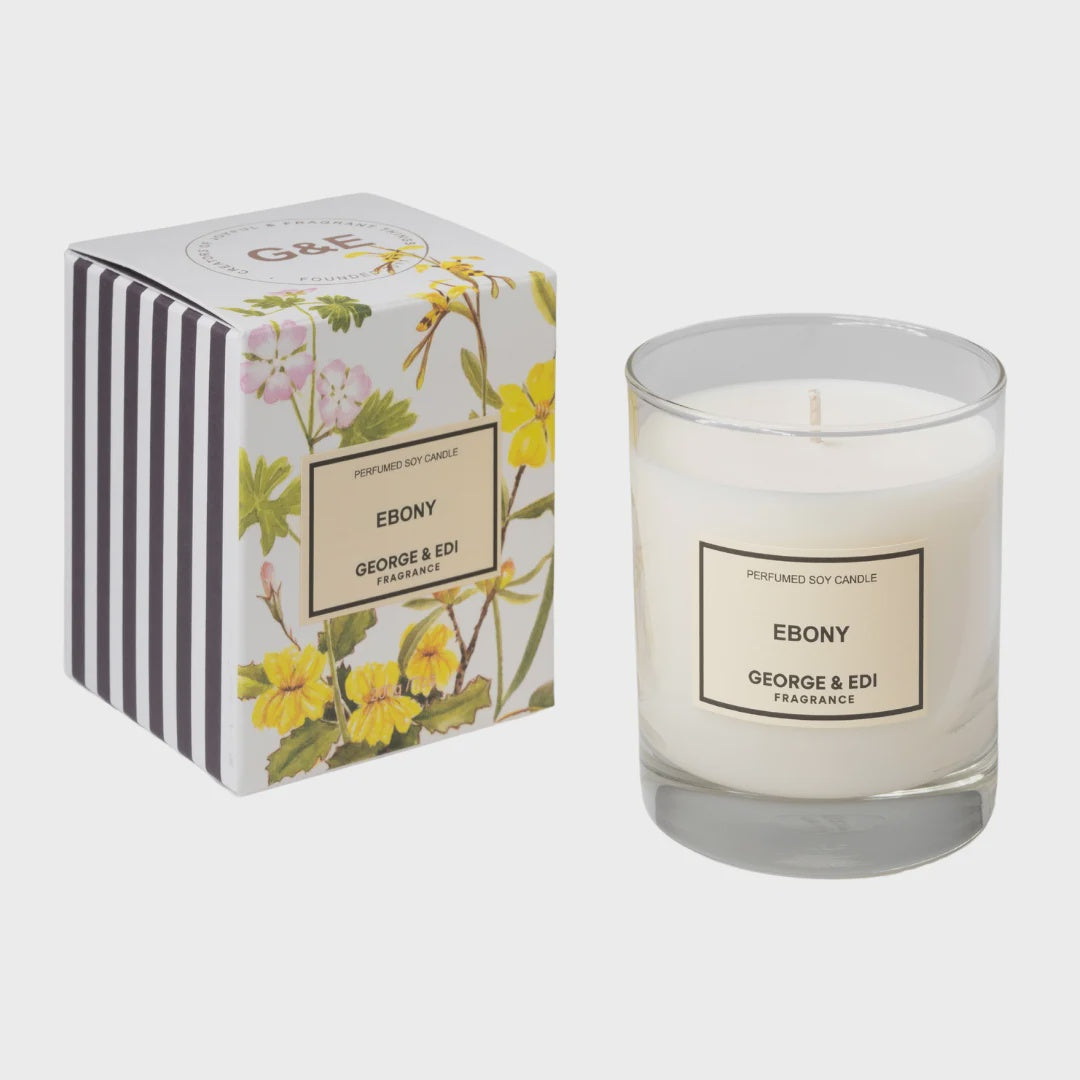 George & Edi Ebony Soy Candle