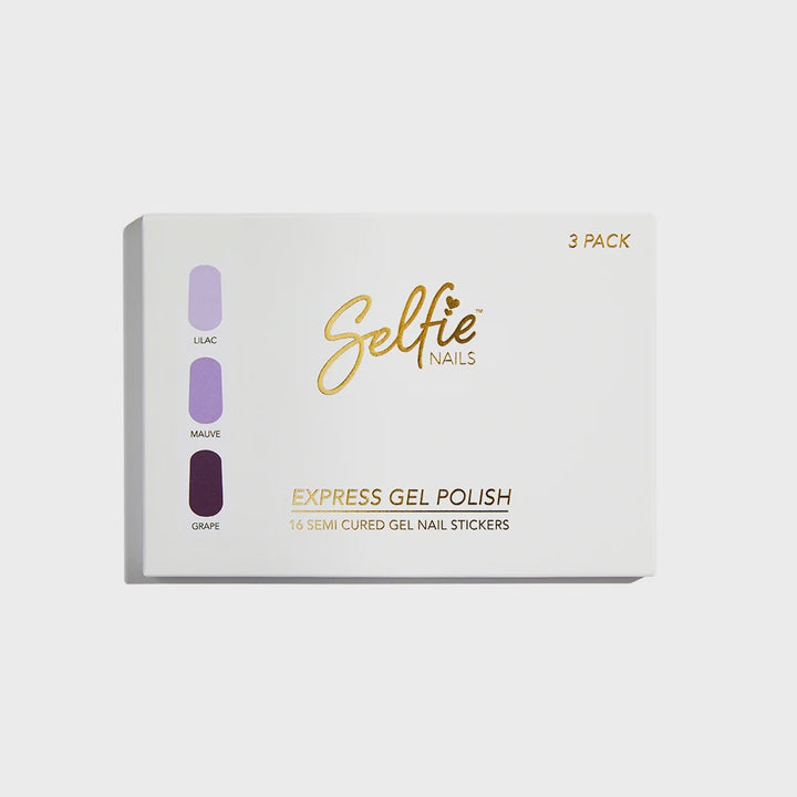 Express Gel polish | Lilac, Maeve, Grape | Selfie nails