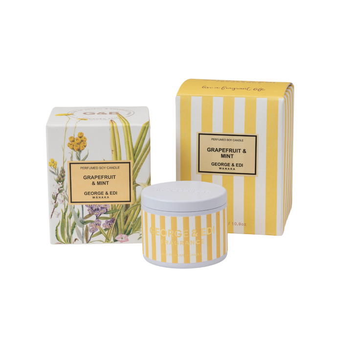 George & Edi Grapefruit + Mint Soy Candle