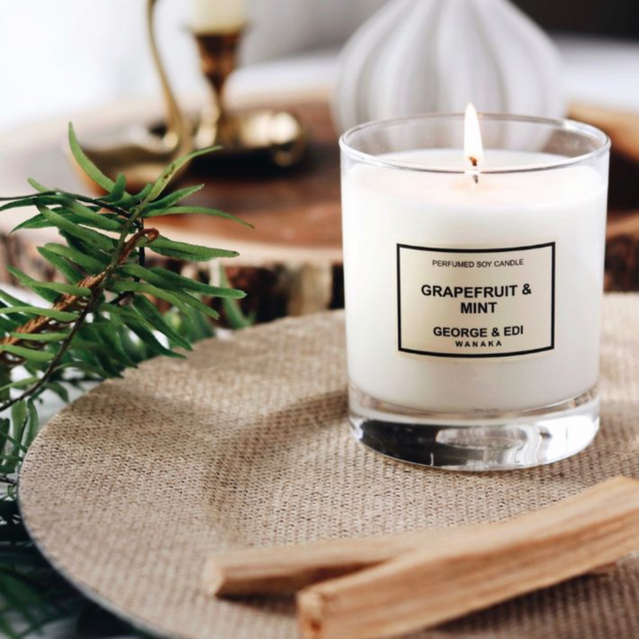 George & Edi Grapefruit + Mint Soy Candle
