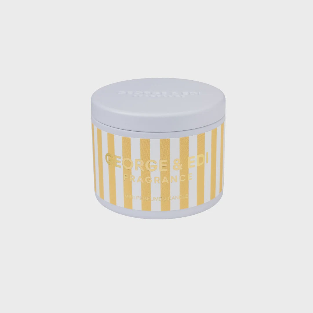 George & Edi Mini Candle in a Tin - Grapefruit & Mint
