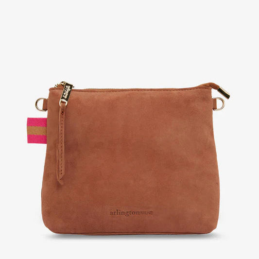 AM Leather Alexis Crossbody - Gingerbread Suede