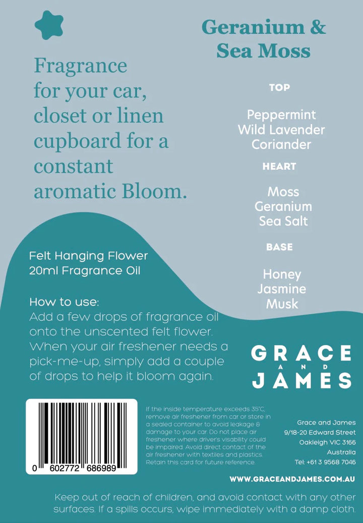 Bloom - Geranium & Sea Moss Air Freshener