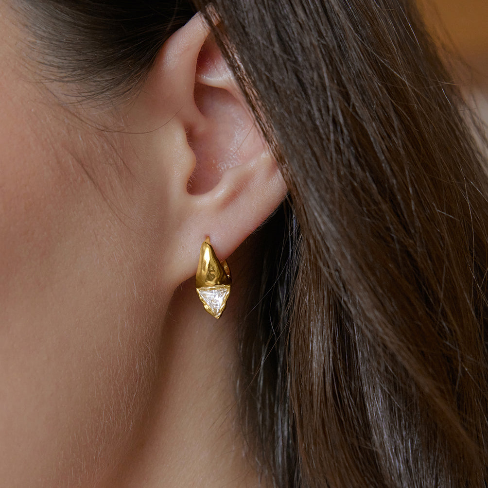 Gold Cleo Drop Earrings | Chaos & Company