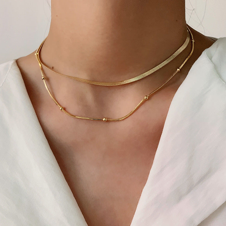 Double Layer Gold Necklace | Chaos & Company