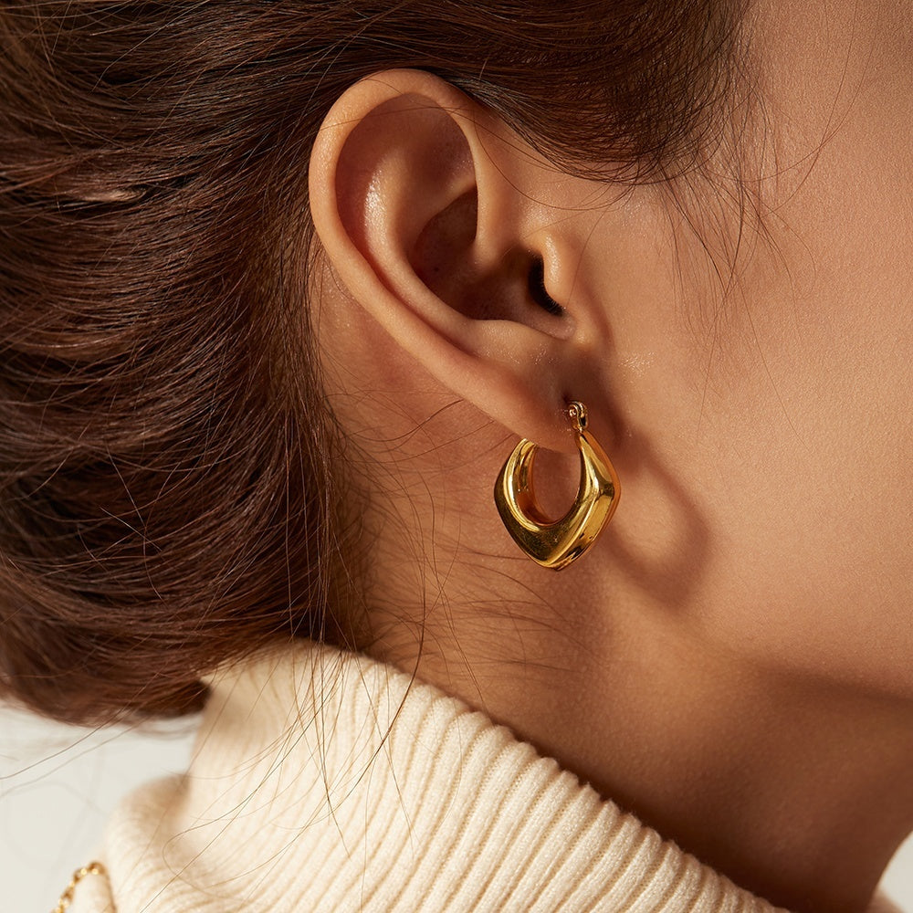 Rhodes Gold  Hoops | Chaos & Company