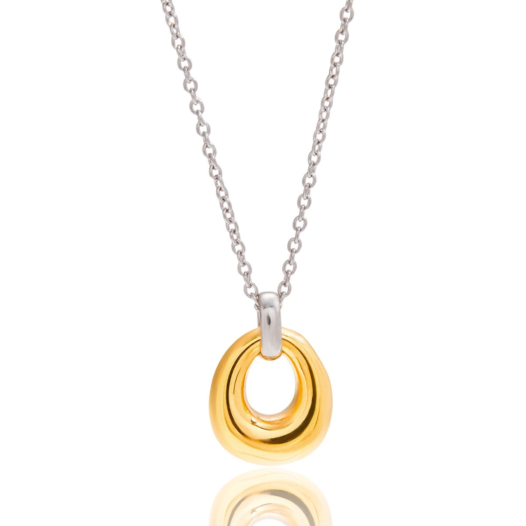 Interlock Two Tone Necklace | Chaos & Company