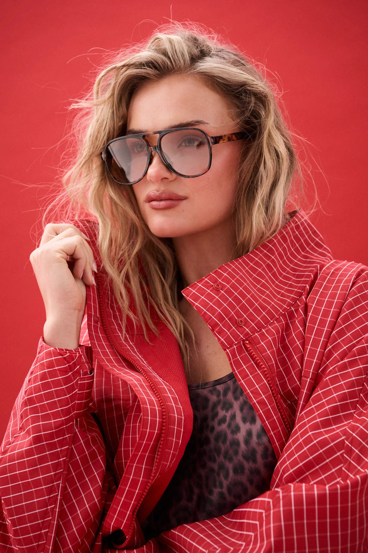 Beau Spray Jacket Red Check | Cartel & Willow