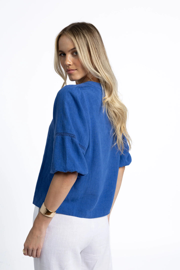 Nixie Blouse - Royal Blue (HS25200)