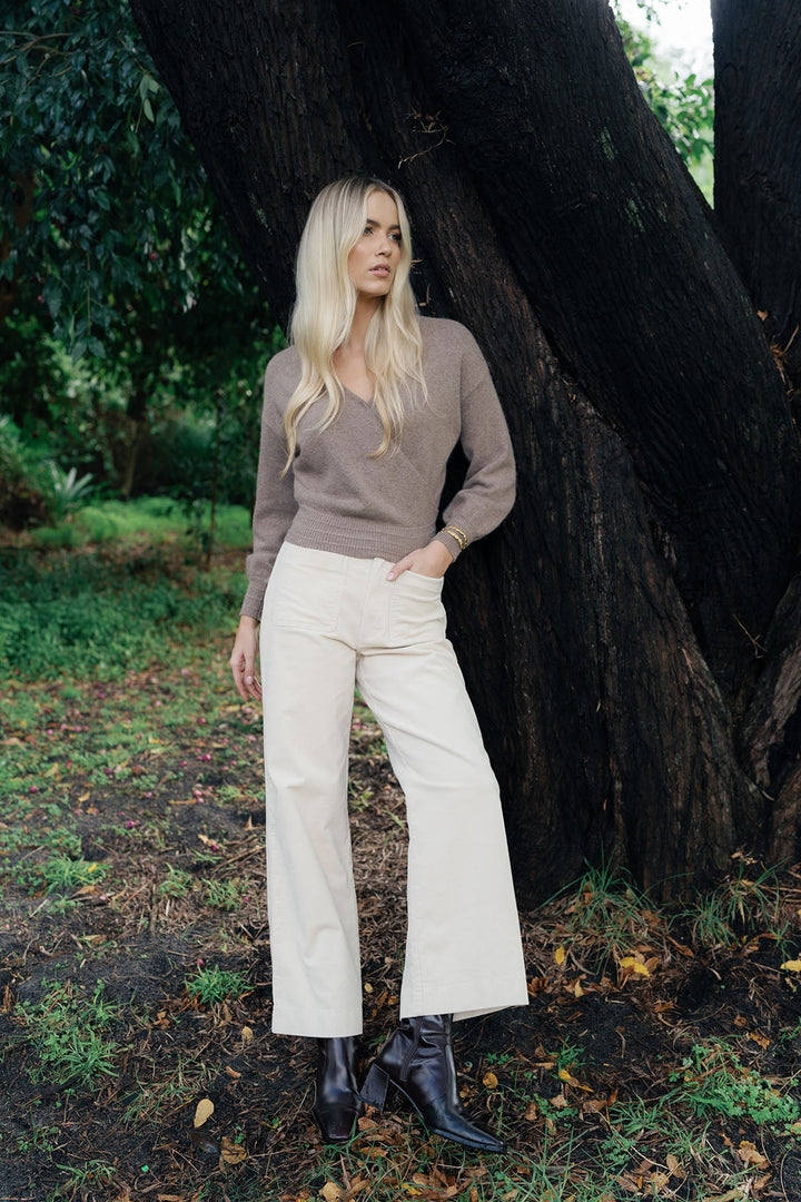 Meet the new kid on the block - everyone’s favourite corduroy fabric now in a new figure-flattering fit! Available from www.thecollectivenz.com