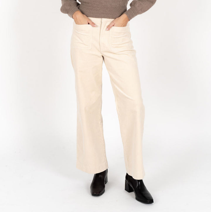 Meet the new kid on the block - everyone’s favourite corduroy fabric now in a new figure-flattering fit! Available from www.thecollectivenz.com