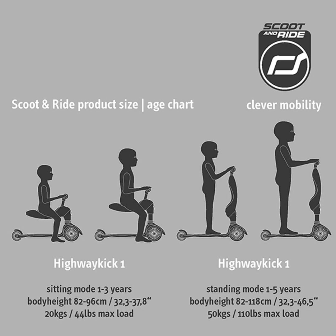 Scoot & Ride Highwaykick 1 | 2 in 1 design | Forest