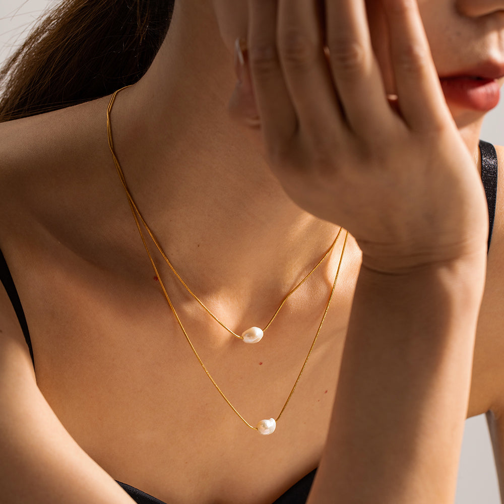 Double Pearl Necklace | Chaos & Company