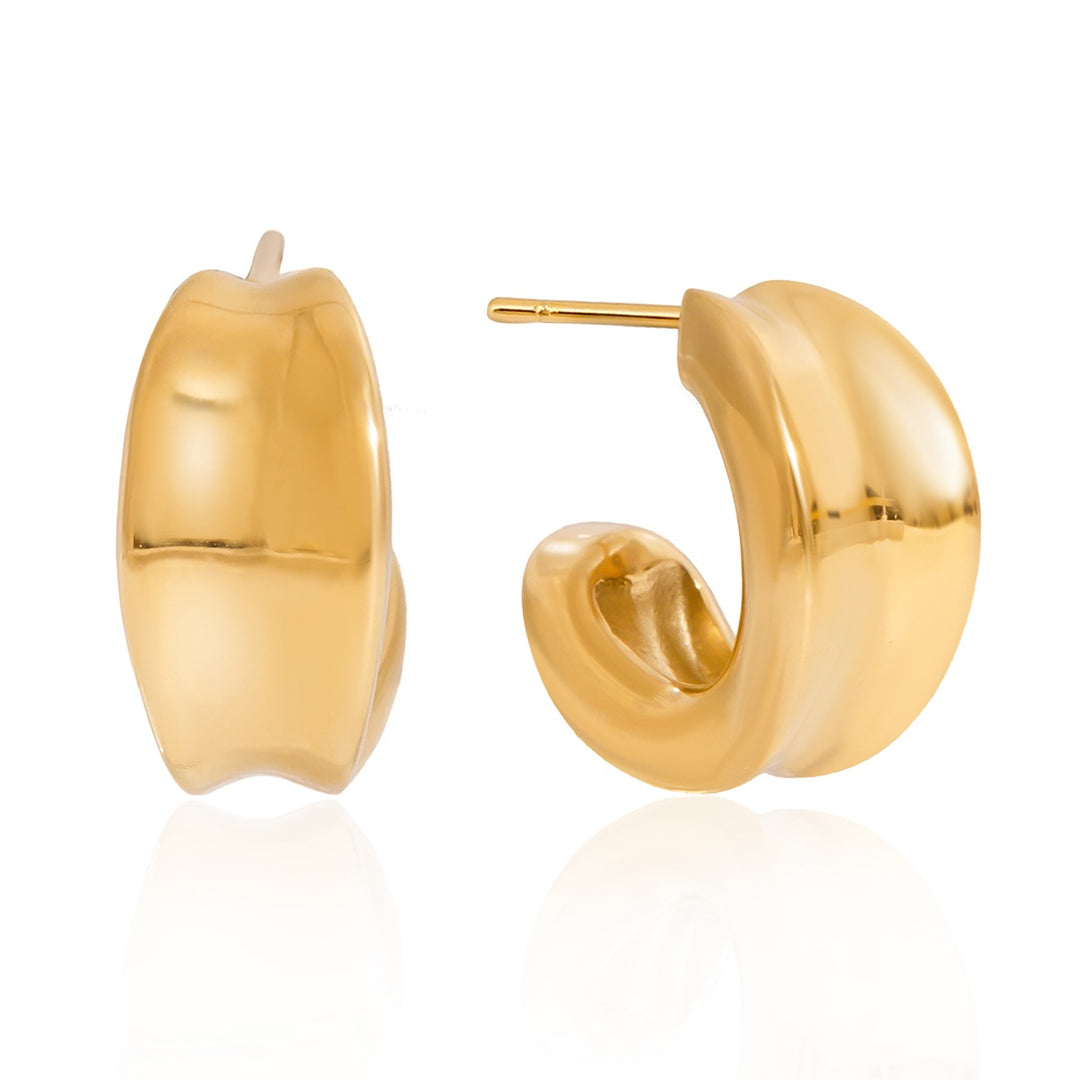 Sculpted Gold Hoops | Chaos & Company