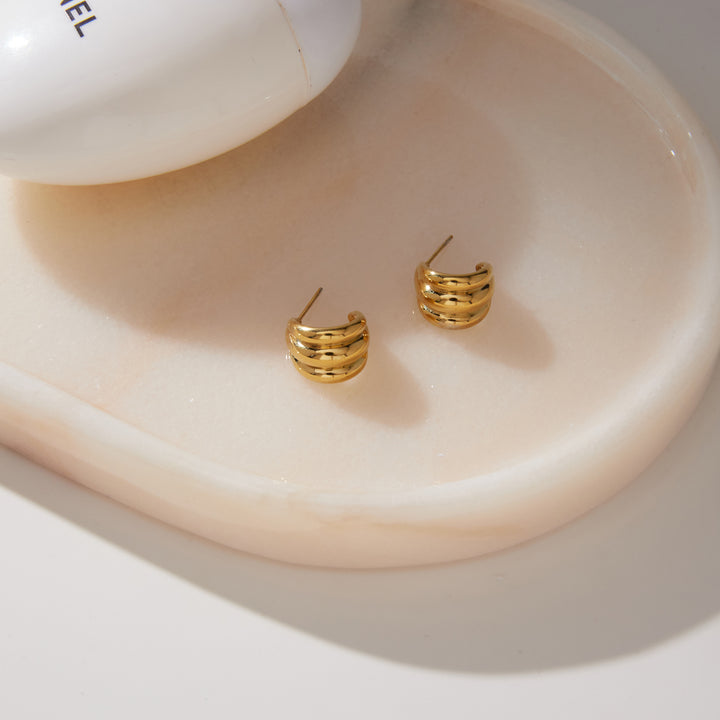 Solene Gold Hoops | Chaos & Company