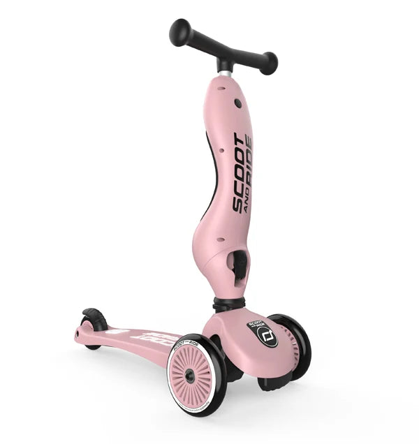 Scoot & Ride Highwaykick 1 | 2 in 1 design | Rose
