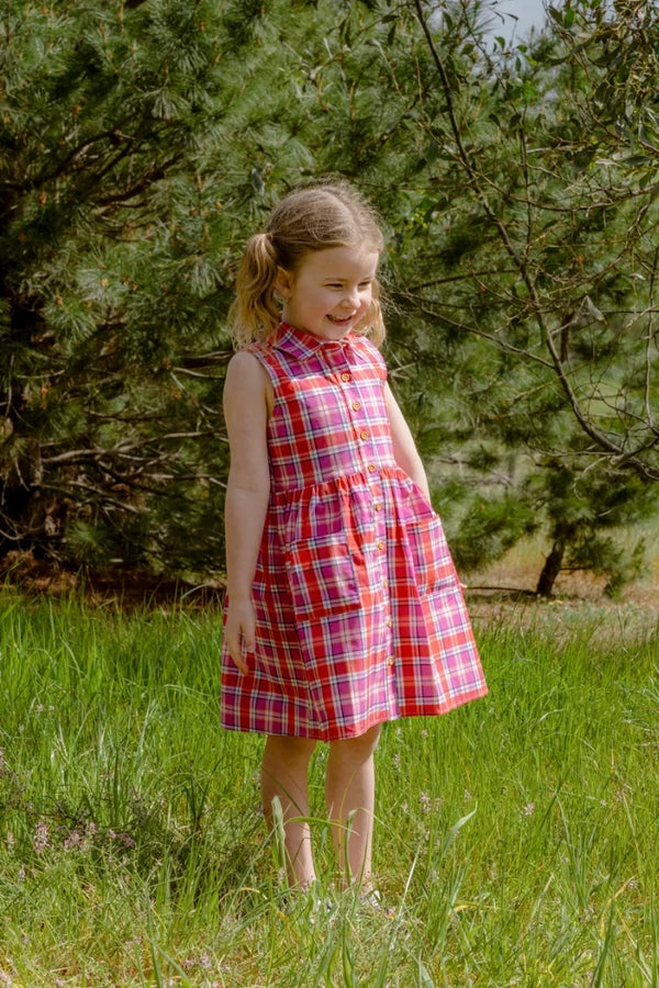 Sunset Plaid Check Dress | Milky
