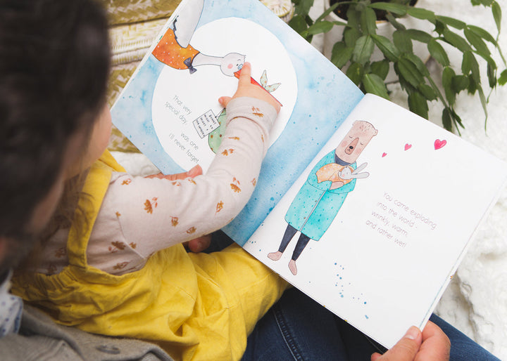 Olive + Page before you were here picture book available from www.thecollectivenz.com