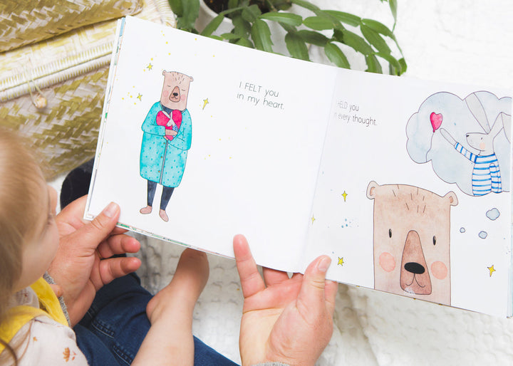 Olive + Page before you were here picture book available from www.thecollectivenz.com