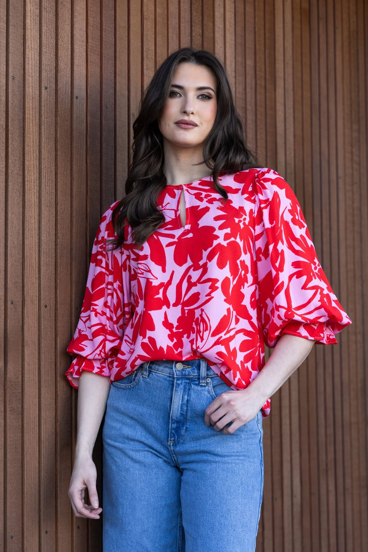 Fleur Top Pink Lady | Leila + Luca