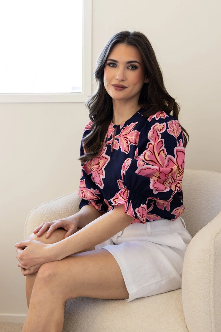 Fleur Top Pink Lady | Leila + Luca