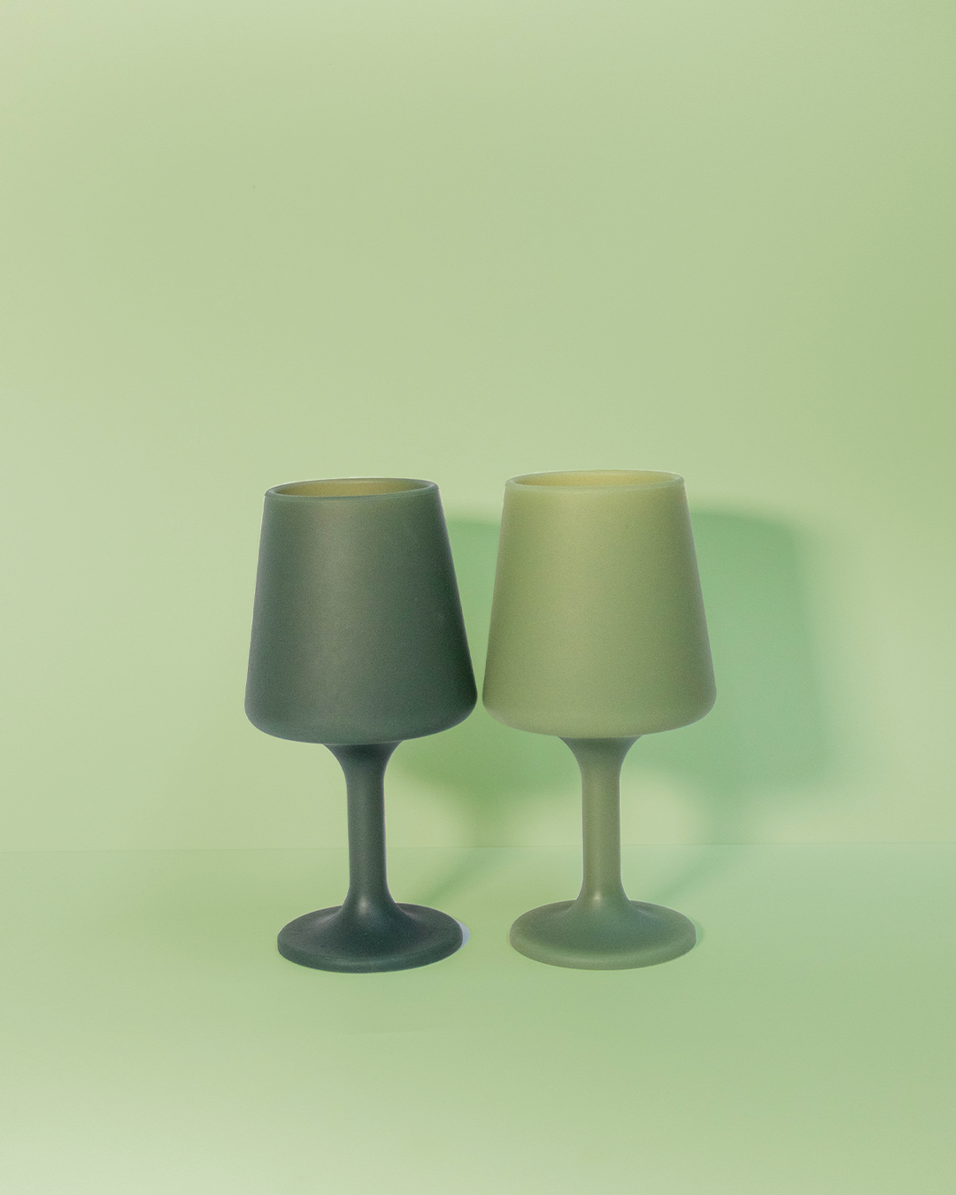 Porter green sweep wine glasses available from www.thecollectivenz.com