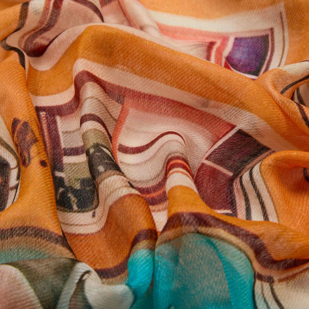 Indulge in the perfect blend of luxury and artistry with our Valencia Spain Luxe Scarf, crafted from an ultra-soft cashmere and modal blend. Available from www.thecollectivenz.com