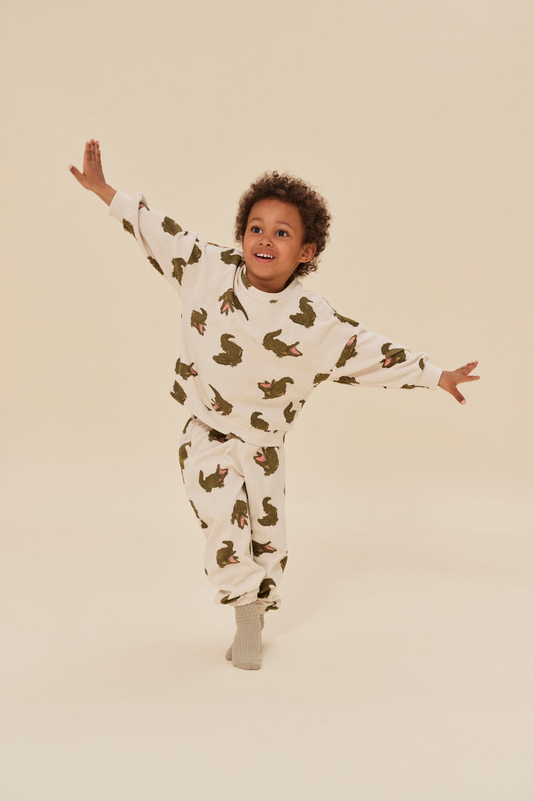 Konges Slojd  itty crocodile sweatshirt available www.thecollectivenz.com