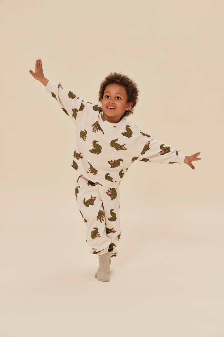 Konges Slojd  itty crocodile sweatshirt available www.thecollectivenz.com