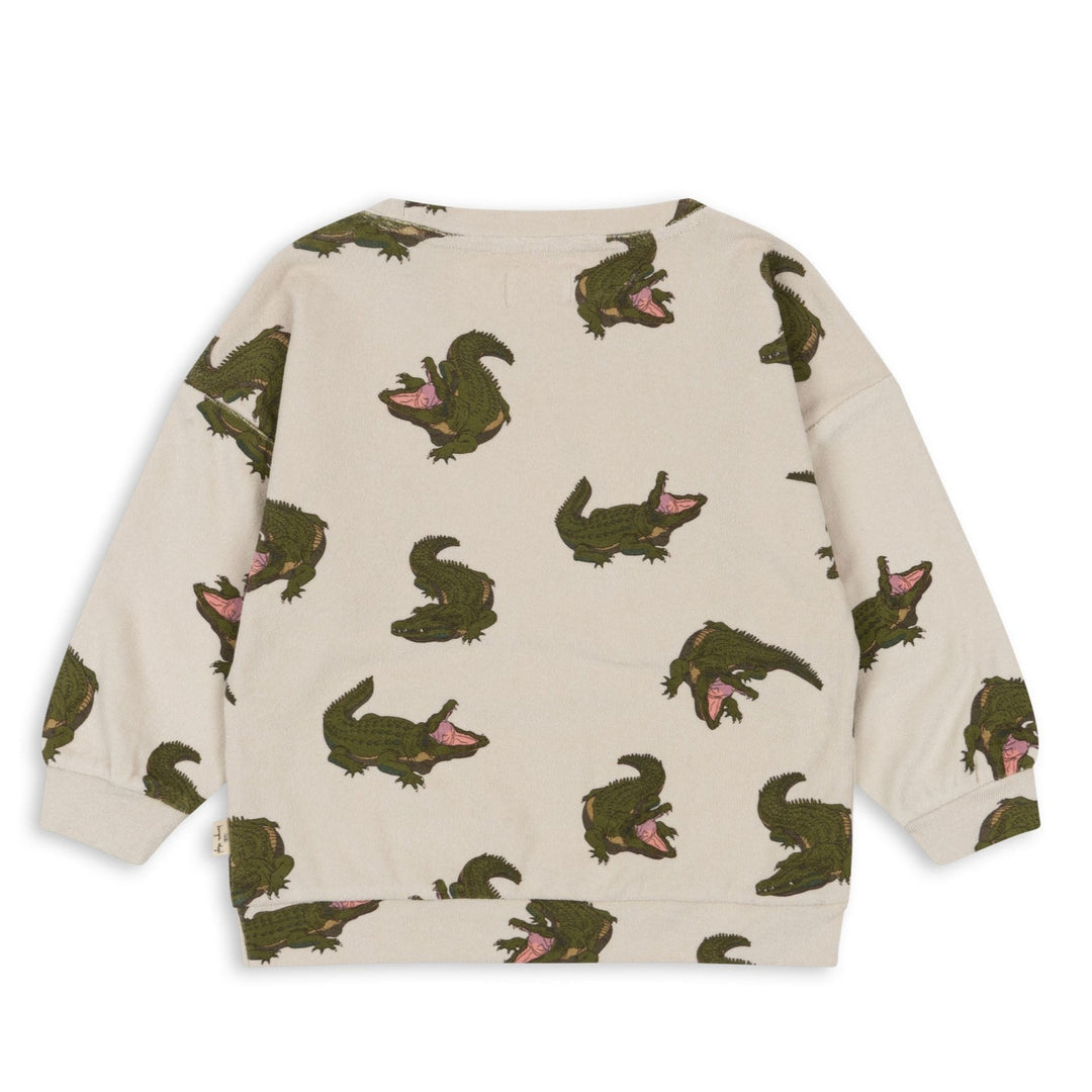 Konges Slojd  itty crocodile sweatshirt available www.thecollectivenz.com