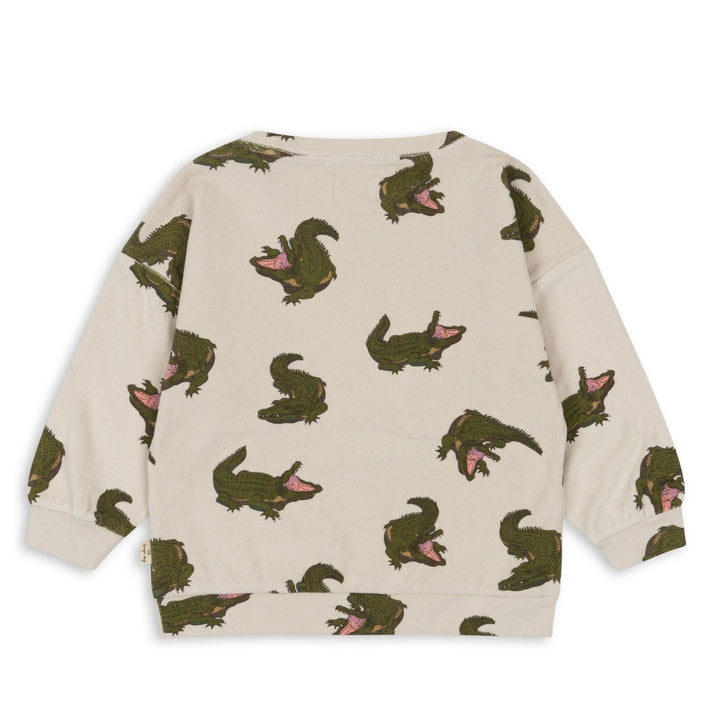 Konges Slojd  itty crocodile sweatshirt available www.thecollectivenz.com