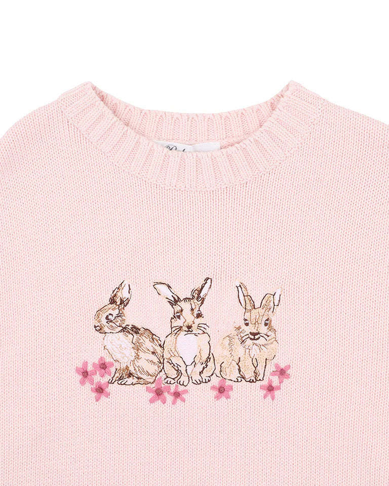 Winnie Emb Bunny Knitted Jumper