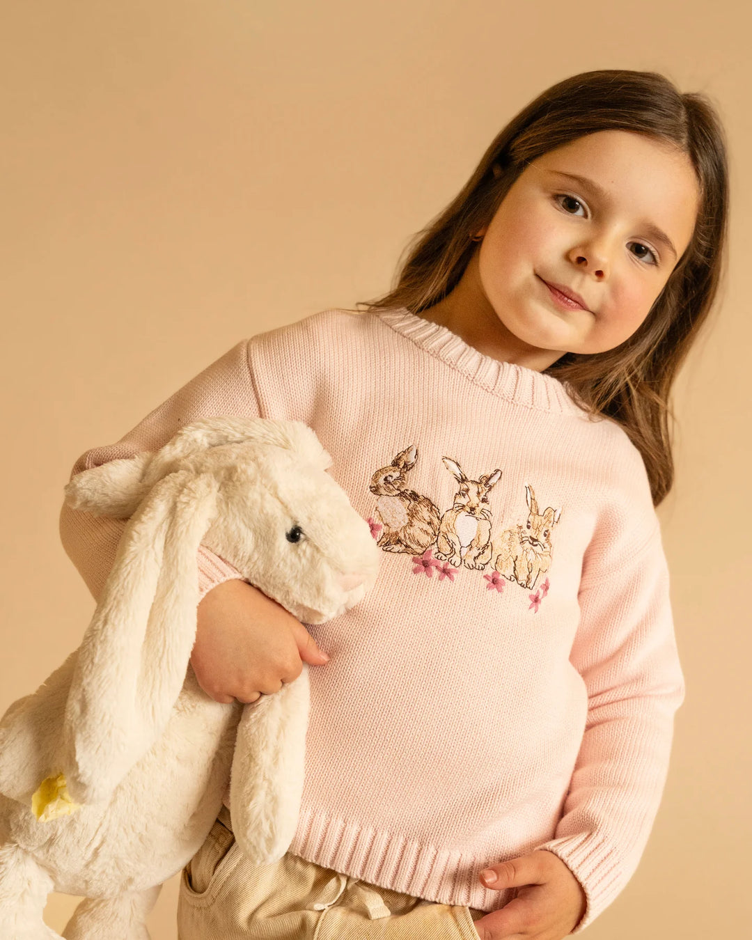 Winnie Emb Bunny Knitted Jumper