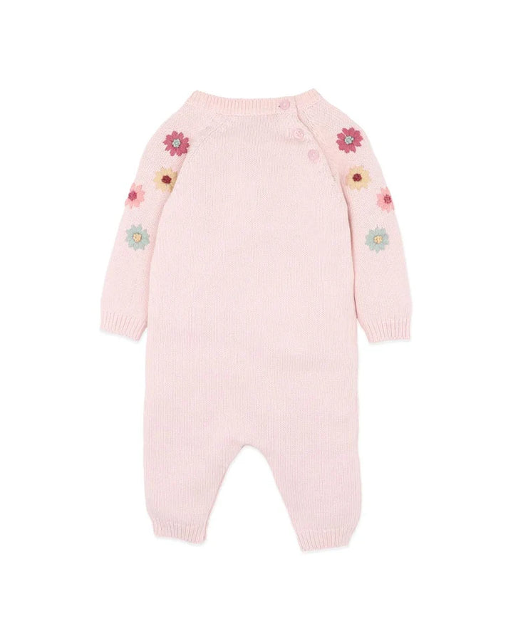 Emmy Organic Hand Emb Knitted Romper