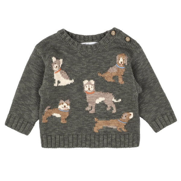 Bebe Austin dogs knitted jumper available from www.thecollectivenz.com
