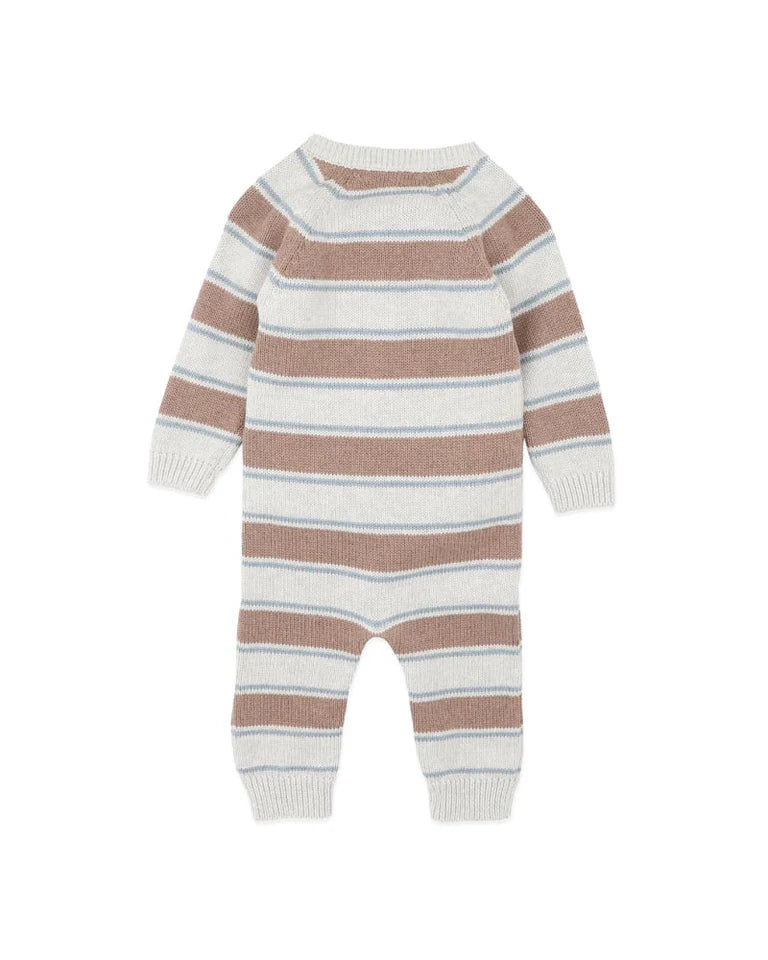 Alvin Stripe Knitted Romper