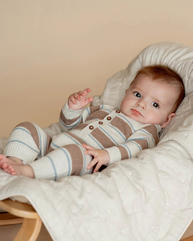 Alvin Stripe Knitted Romper